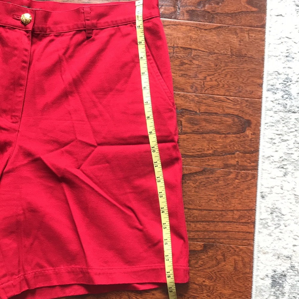 Lauren Ralph Lauren Vintage High Waist Shorts Red Women’s 12 - Picture 9 of 11